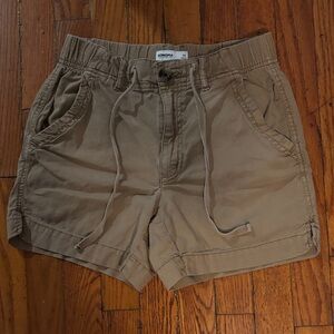 Khaki Women Shorts